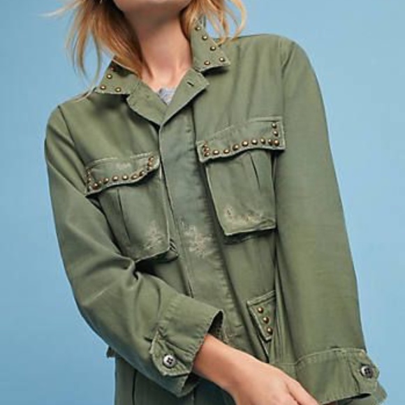 Citizens of Humanity Kylie Studded Military Jacket - Picture 1 of 5